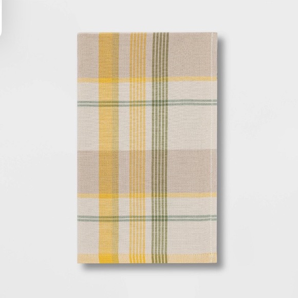 Threshold Terry Plaid Hand Towel Set of 2 - Picture 3 of 11